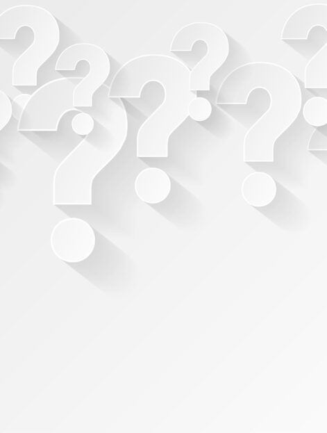 white question mark background in minimal style